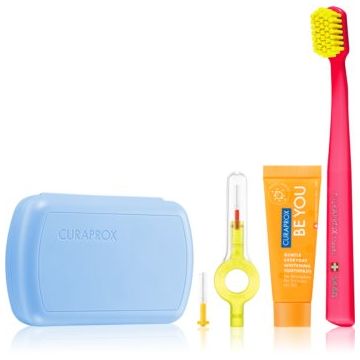 Curaprox Travel Set Set de călătorii Blue(pentru dinti, limba si gingii)