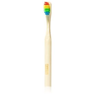 KUMPAN Bamboo Toothbrush Kids periuta de dinti din bambus pentru copii