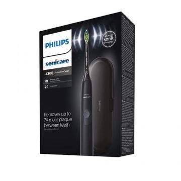 Periuta de dinti Philips Sonicare ProtectiveClean 4300, 62000 miscari/min, 2 Trepte de intensitate (Negru)