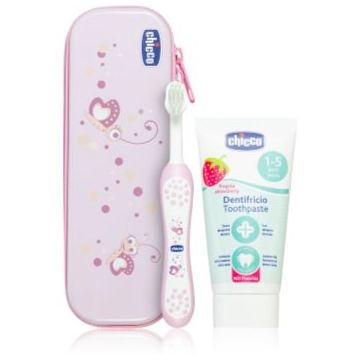 Chicco Always Smiling 12m+ set pentru îngrijirea dentară pentru copii