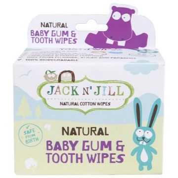 Jack N’ Jill Natural Șervețele umede pentru a proteja dintii si gingiile