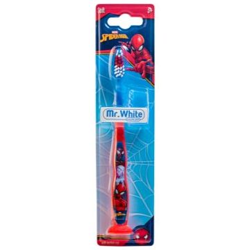 Marvel Spiderman Manual Toothbrush periuta de dinti pentru copii cu capac, pentru calatorie fin