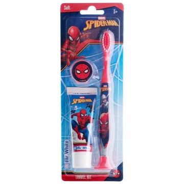 Marvel Spiderman Travel Kit set pentru îngrijirea dentară pentru copii