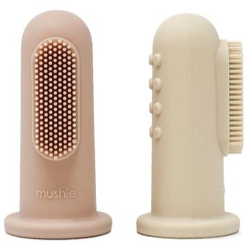 Mushie Finger Toothbrush periuta de dinti pentru deget pentru copii