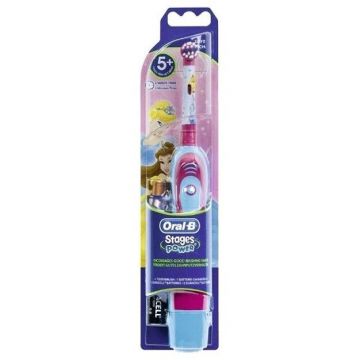 Oral-b Periuta electrica ORAL-B D2 Disney Princess, baterii, Roz/Albastru