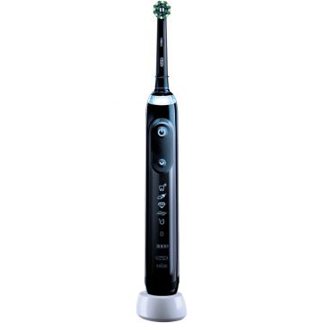 Periuta de dinti electrica Oral-B Genius X, 6 programe, Inteligenta artificiala, Senzor presiune, Bluetooth, Negru