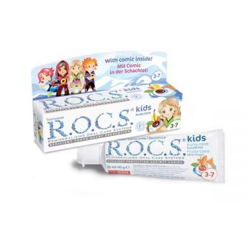 Pasta de dinti R.O.C.S. Kids Inghetata (w/o fluoride), 45gr