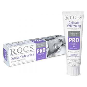 Pasta de dinti R.O.C.S. PRO Delicate Whitening Fresh Mint, 135gr