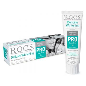 Pasta de dinti R.O.C.S. PRO Delicate Whitening Sweet Mint 135gr