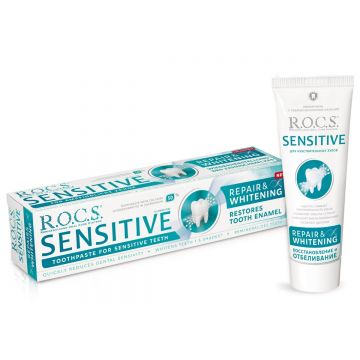 Pasta de dinti R.O.C.S. Sensitive Repair & Whitening, 94gr