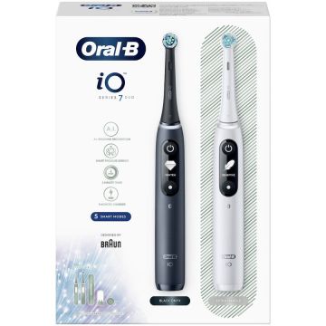 Periuta de Dinti Electrica Oral-B iO7 DuoPack Black + White