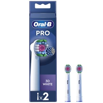 Rezerve periuta de dinti electrica 3D White, 2 bucati, Oral-B