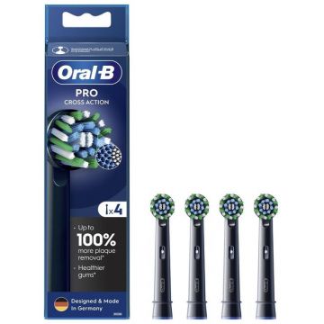 Rezerve periuta de dinti Oral-B EB50BRB CrossAction 4 (Negru)