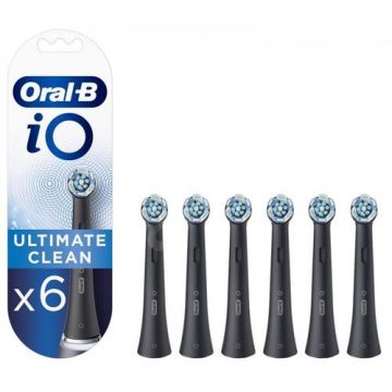 Rezerve periuta de dinti Oral-B iO Ultimate Clean, 6 buc (Negru)